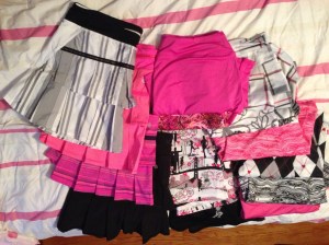 My skirt collection, a lot of pink!