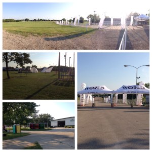 Walking around way before the race, I wasn't supposed to be back here, but I got a good look around!