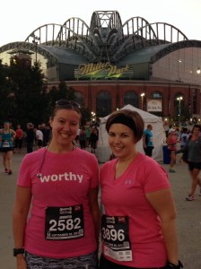 Tricia and I before the race