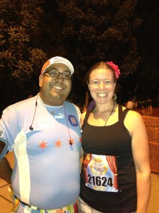 Frank and I getting ready to RUN!!!