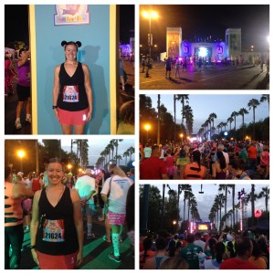 Getting ready for the race to start.