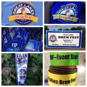 Getting everything ready in the VIP area