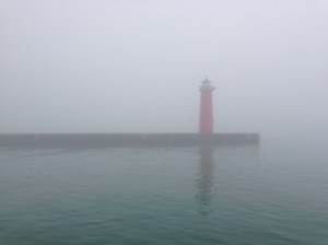 Hard to tell Lake Michigan is really out there.