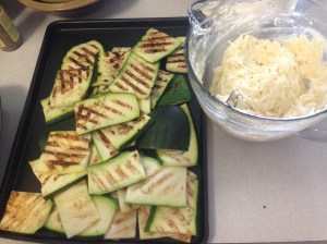 All grilled and ready to go into the lasagna. 