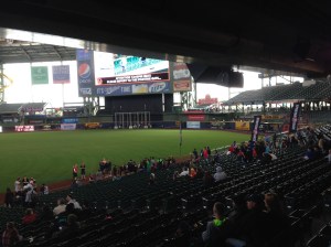 a few of the obstacles around the field