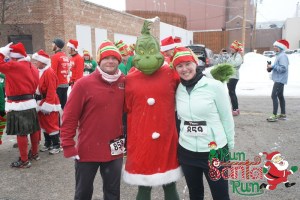 post race pic with the Grinch