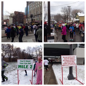 start and finish lines